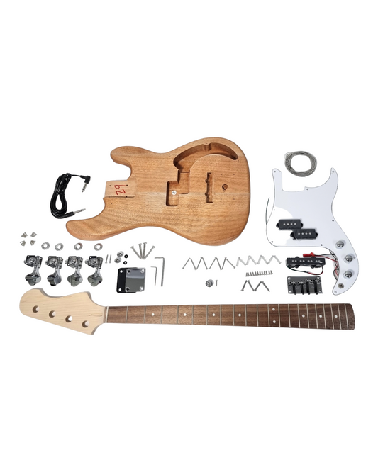 Solid Mahogany body and Bolt-On Maple neck bass guitar DIY - B303DIY