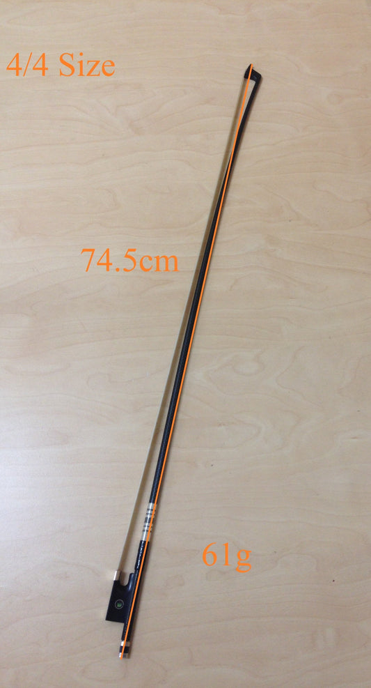Symphony SFC08544 High Quality Lightweight Carbon Fibre Violin Bow - 4/4