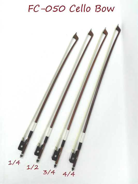 Symphony FC050 3/4 Size Cello Bow, Brazil-wood, Octagonal Stick, Real Horse Hair